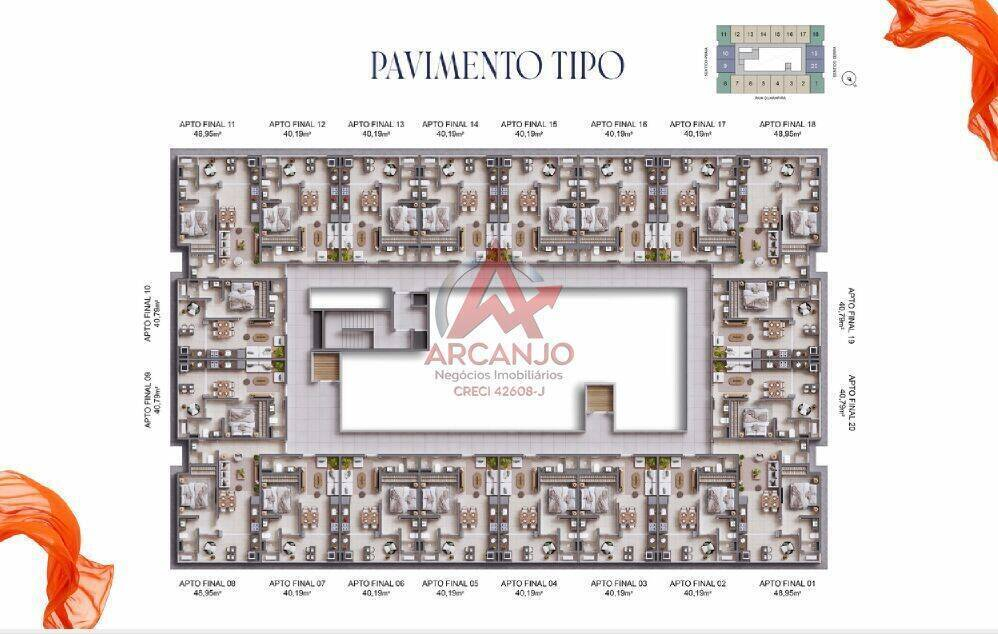 Apartamento, 1 quarto, 40 m² - Foto 17