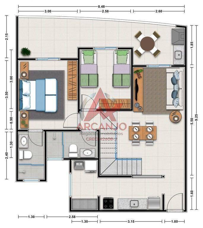 Apartamento, 2 quartos, 80 m² - Foto 9
