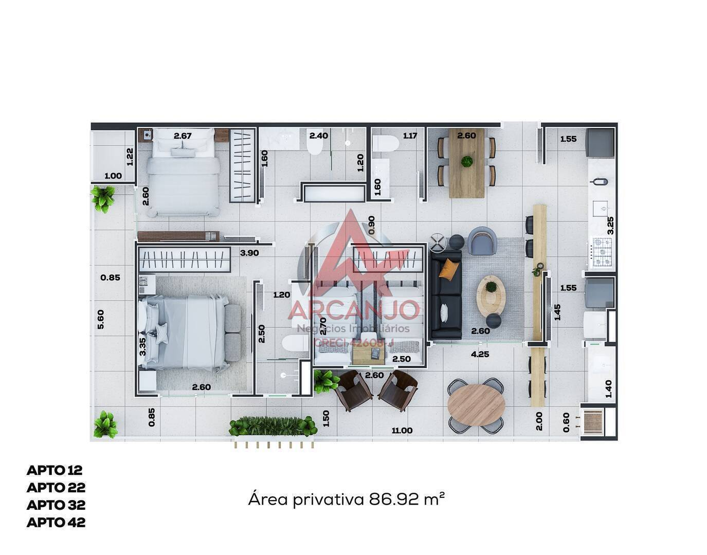Apartamento, 3 quartos, 91 m² - Foto 13