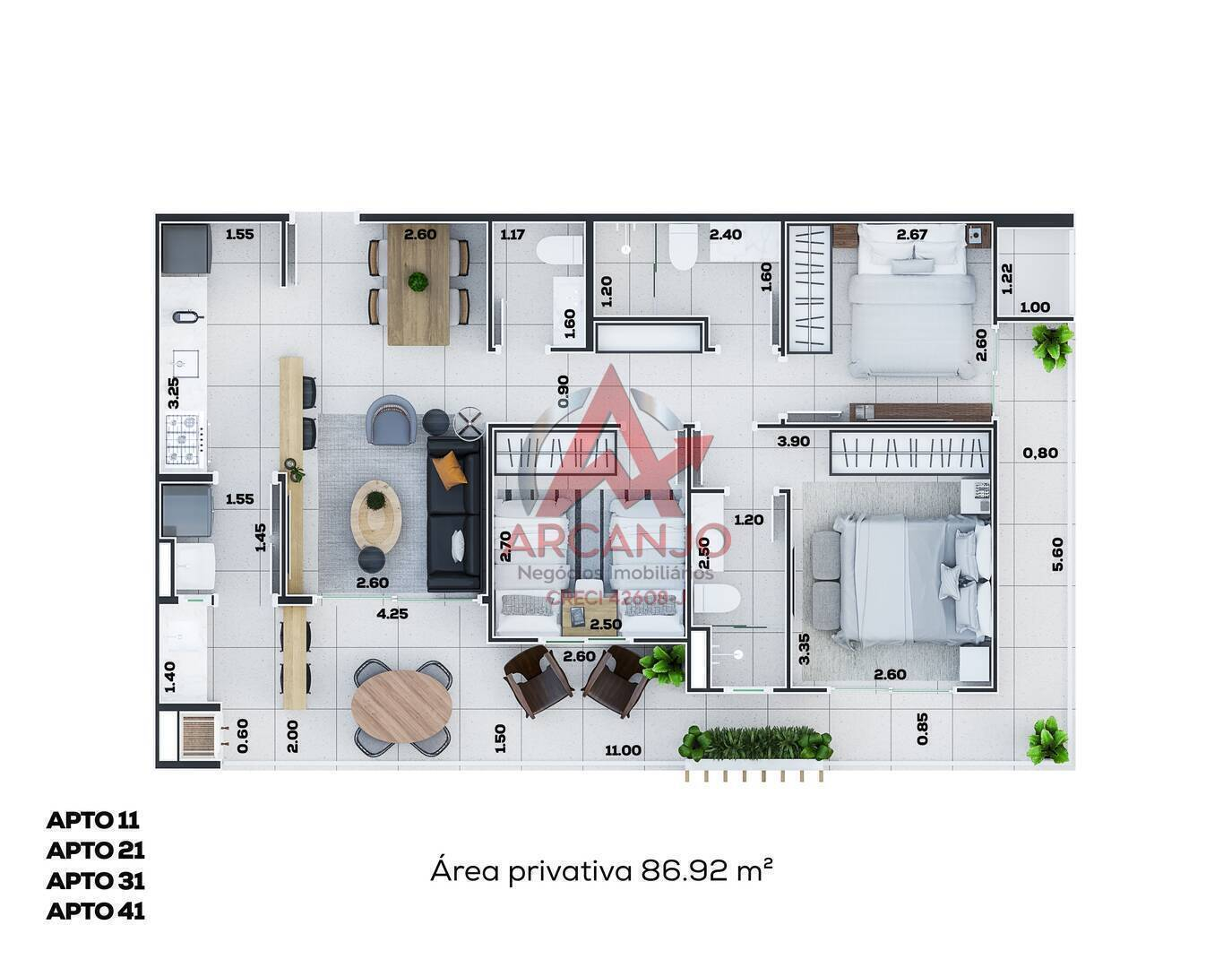 Apartamento, 3 quartos, 91 m² - Foto 14